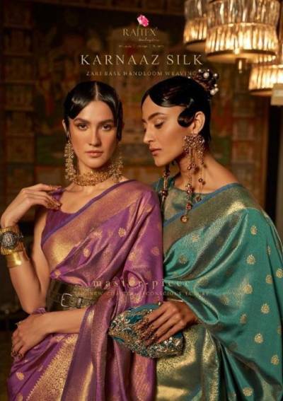 Karnaaz Silk By Rajtex Handloom Weaving Silk Saree Collection